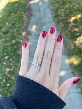 3ct Elongated OMC Old Mine Cut Antique Cushion Engagement Ring